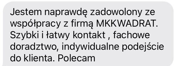Opinia Klienta Szymon S. o biurze nieruchomości MKWADRAT w Rybniku